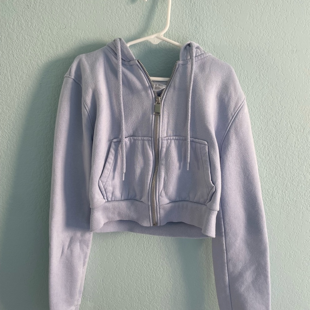 H&M Cropped Zip Up | Size XS